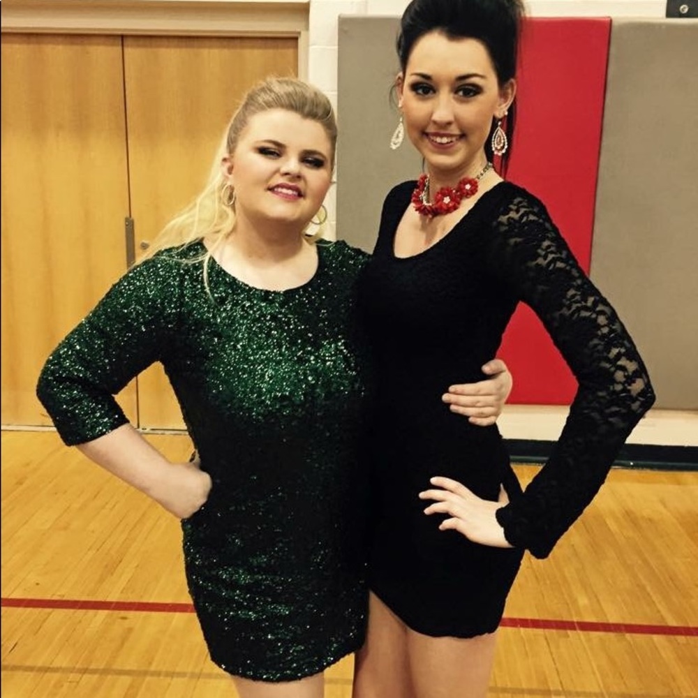 Green Sequin Dress